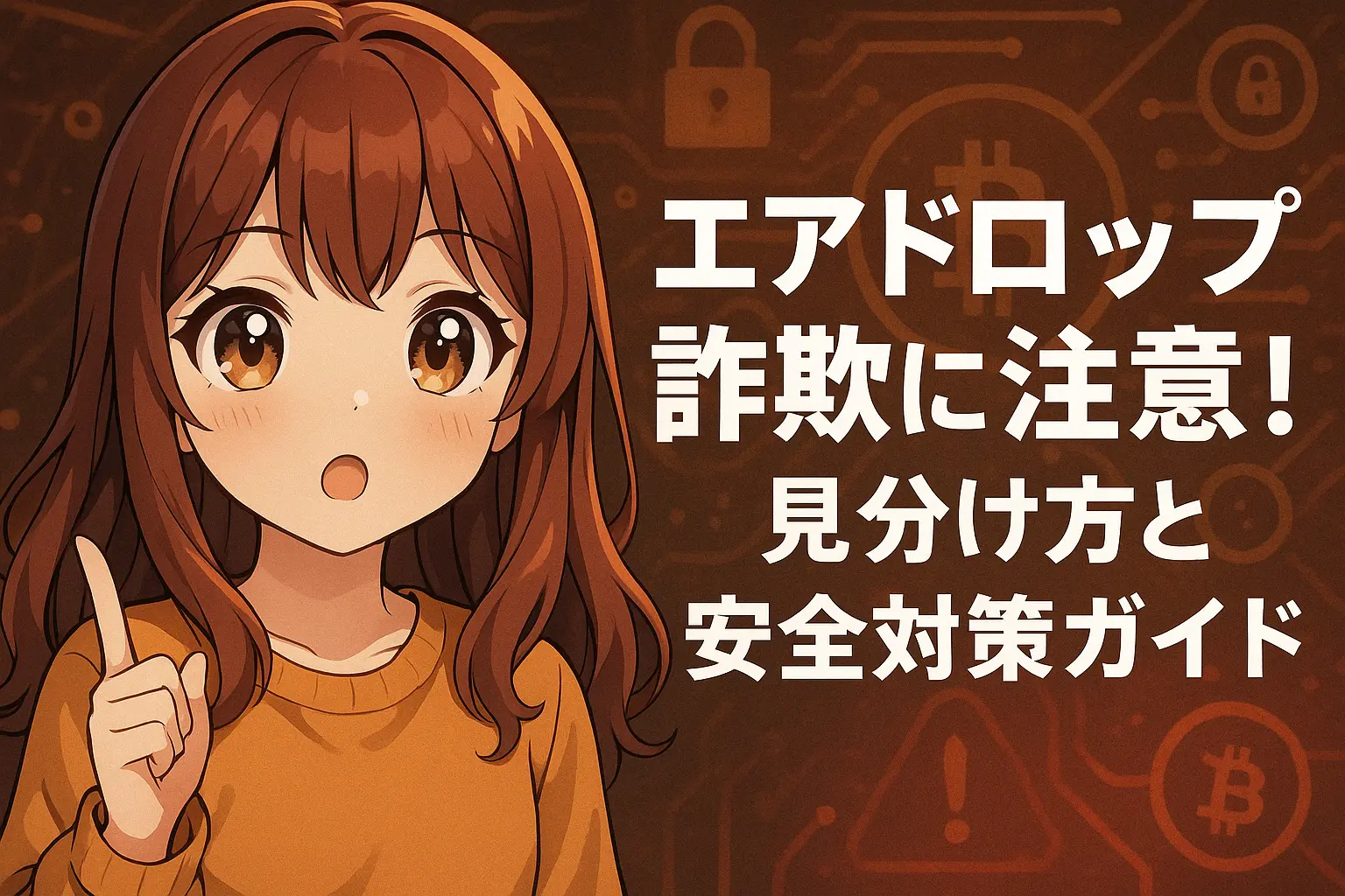 エアドロップ詐欺に注意するための見分け方と安全対策をまとめたガイド記事のイメージ