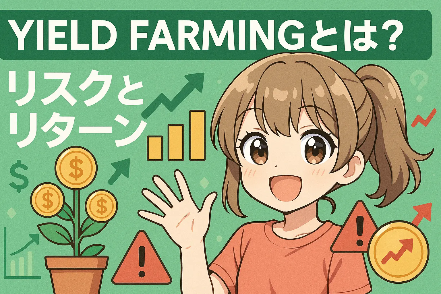 Yield Farmingとは何か、リスクとリターンを初心者向けにわかりやすく解説する完全ガイドのイメージ
