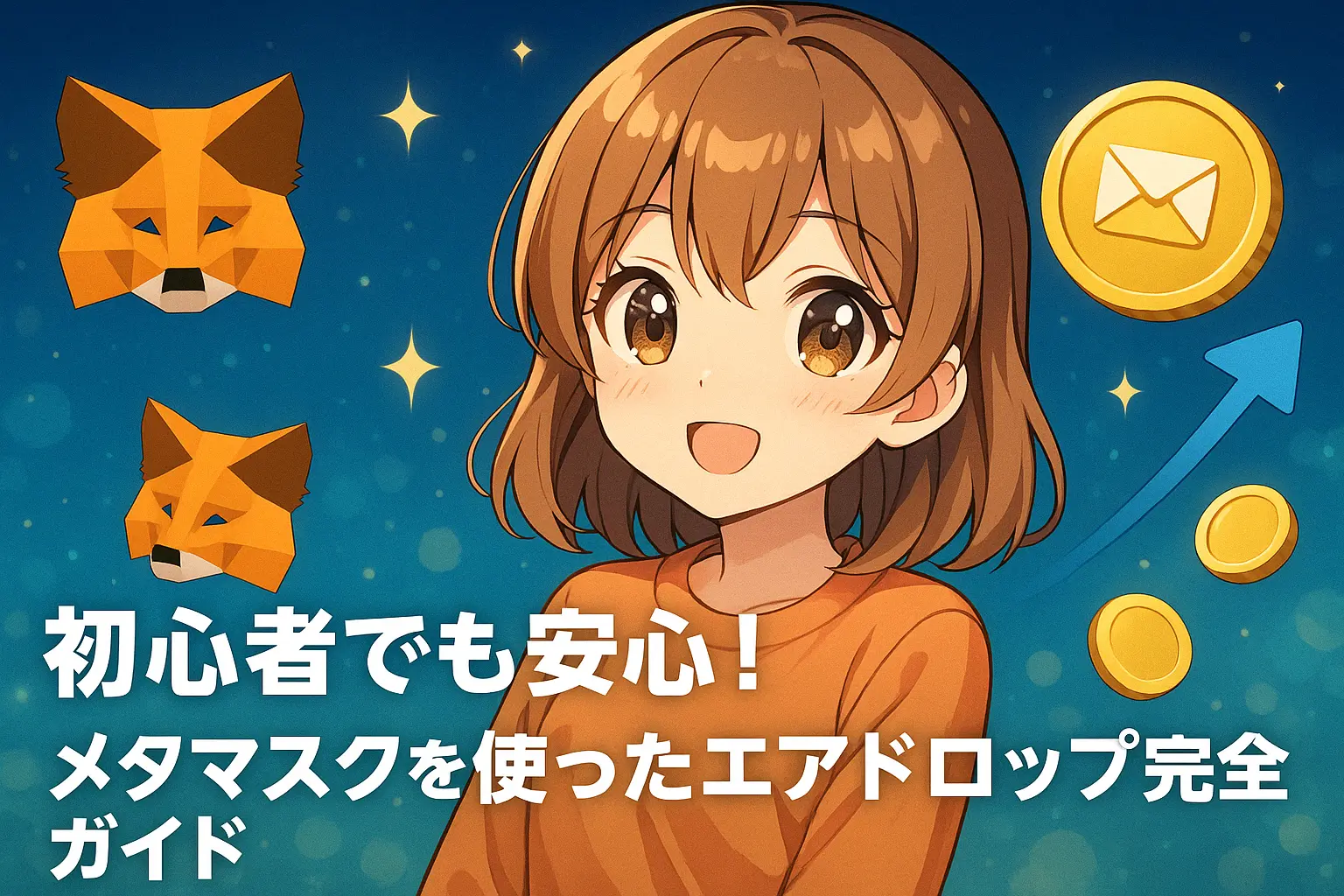 初心者でも安心して読める、メタマスクを使ったエアドロップの完全ガイドのイメージ