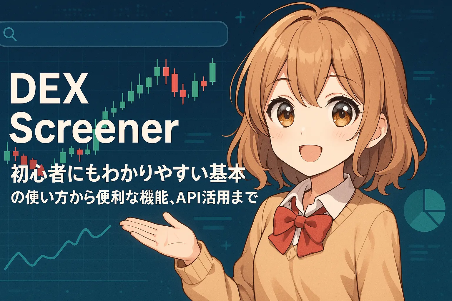 DEX Screenerの基本的な使い方から便利な機能、API活用方法までを初心者向けにわかりやすく解説したガイド