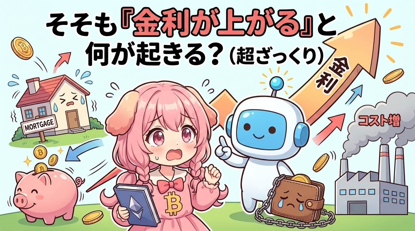 そもそも「金利が上がる」と何が起きる？（超ざっくり）