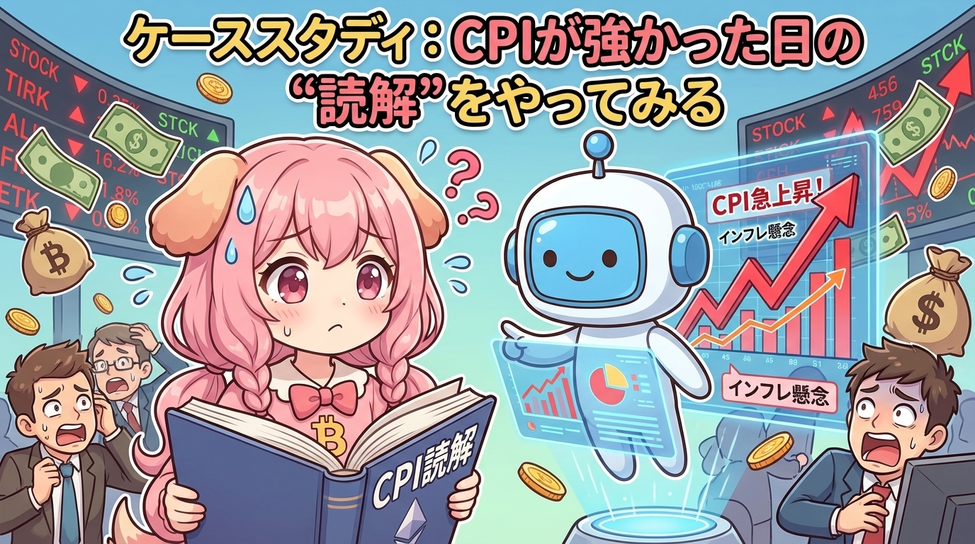 ケーススタディ：CPIが強かった日の“読解”をやってみる